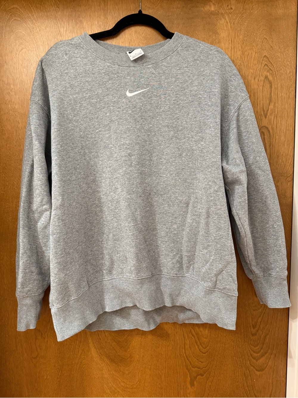 Vintage Nike Center Swoosh Gray Crewneck Sweatshirt